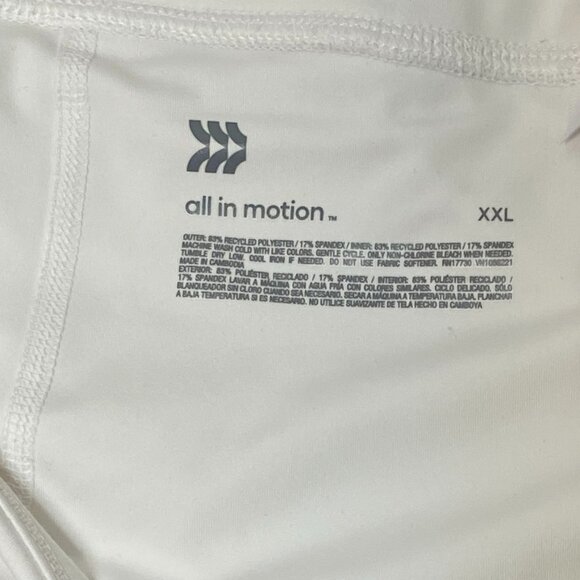 All in Motion High Rise Athletic Skort White XXL NWT Active Tennis Golf Workout - Picture 9 of 10